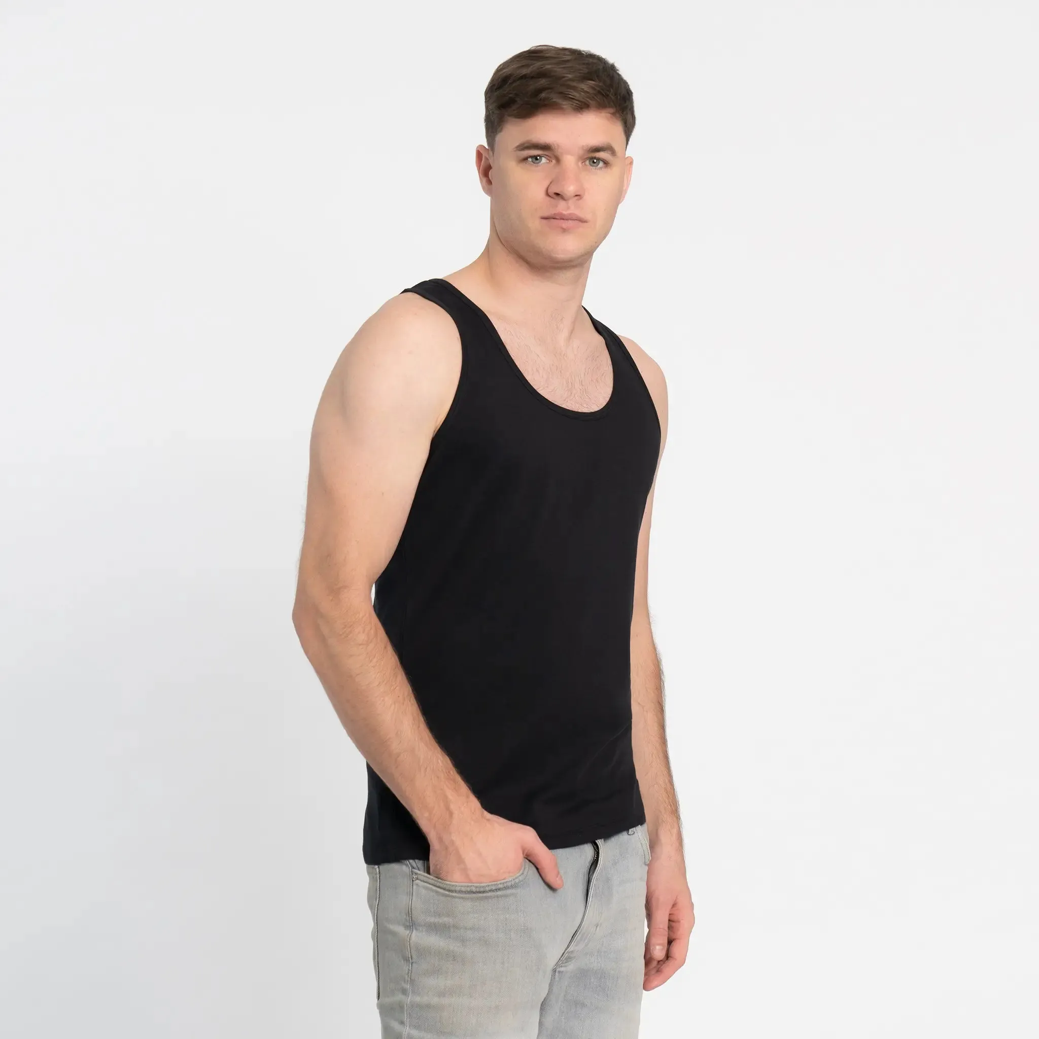 3 Pack - Men's Organic Pima Cotton Tank Tops