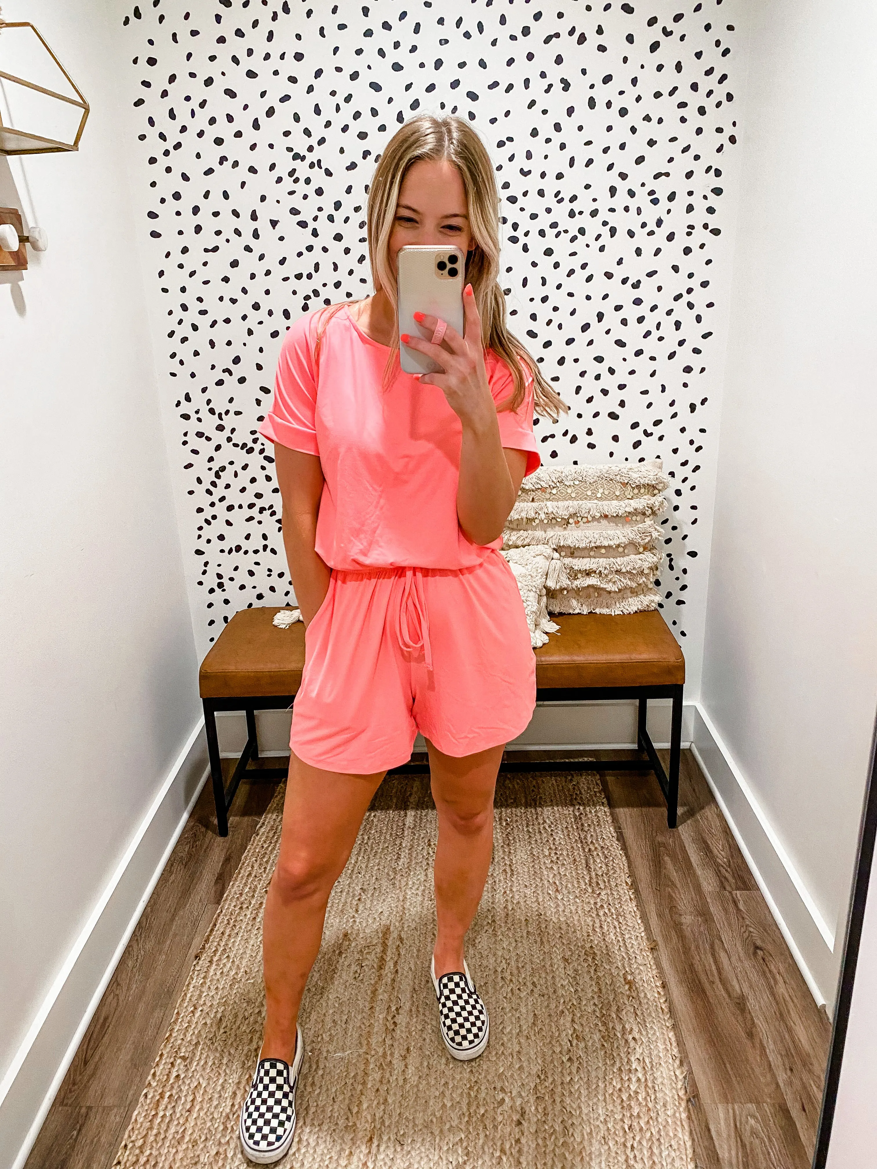 Addison Hot Pink Comfy Romper | S-XL