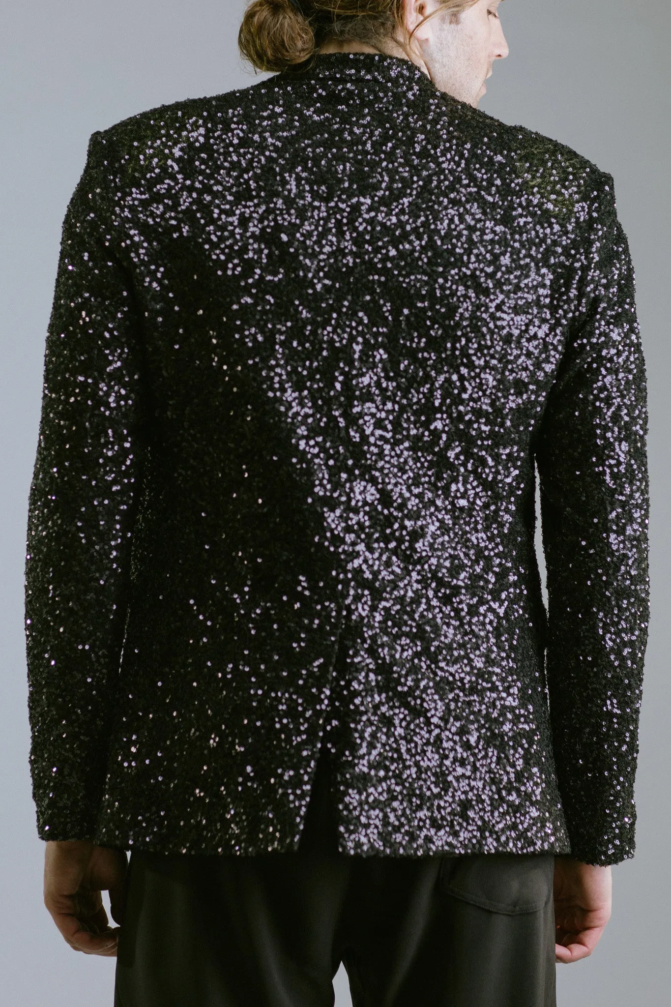 Any Old Iron Black Sequin Blazer