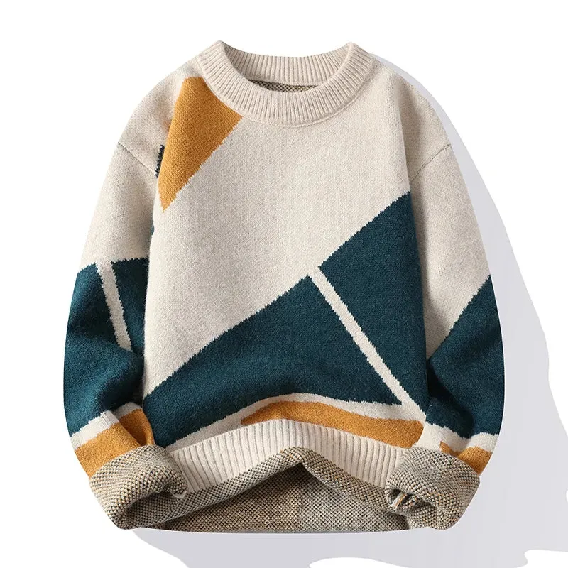 BKTREND Men's Knitted Cashmere Sweater