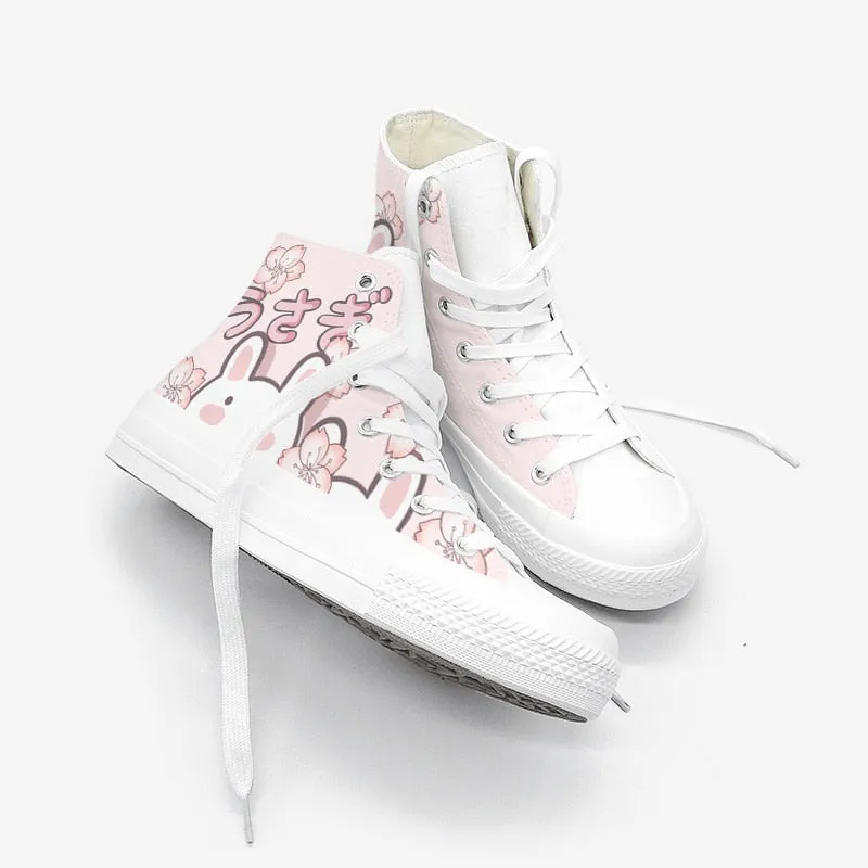 Bunny Cherry Blossom High Tops