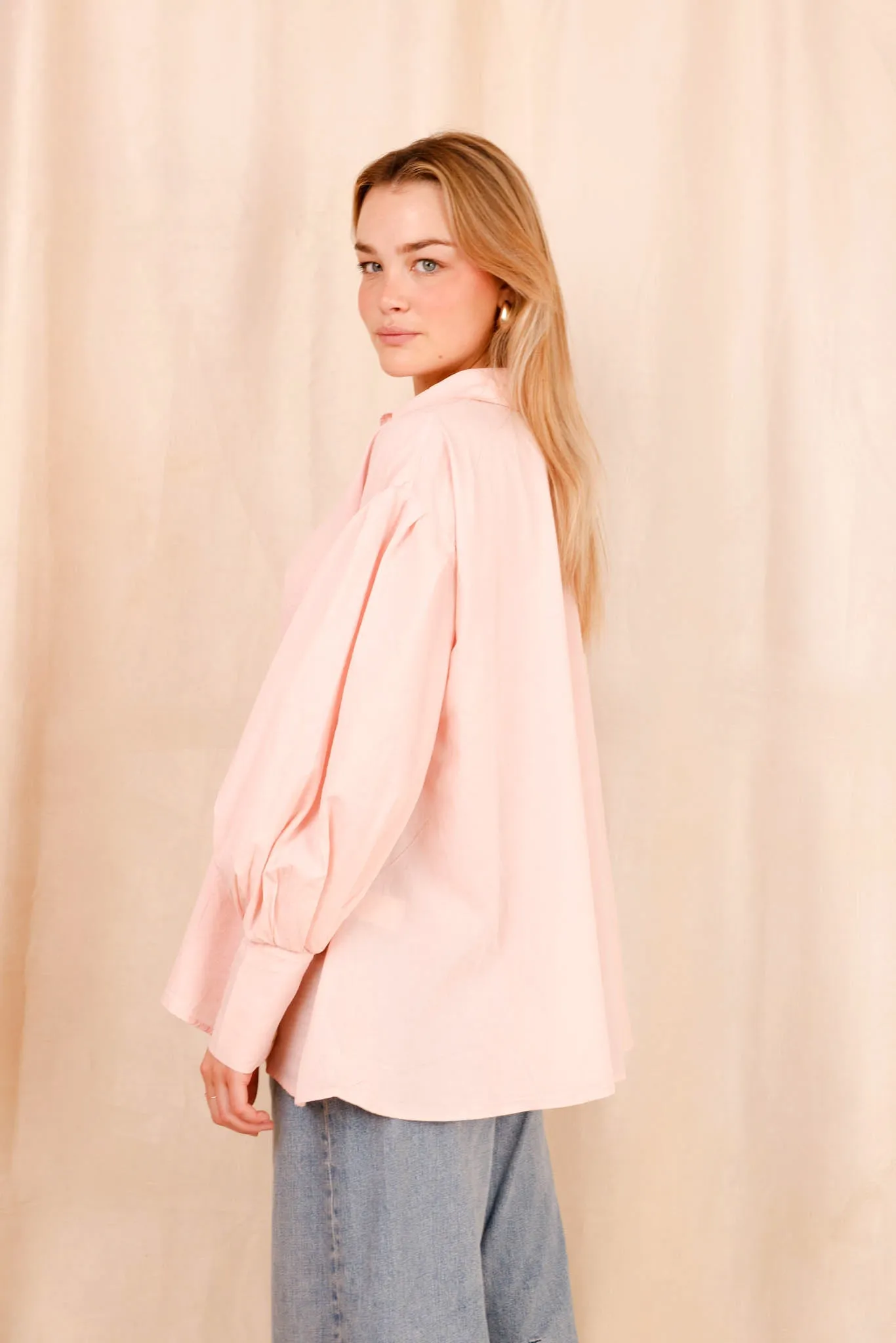 Chemise VAHINA - rose quartz - 100% voile de coton