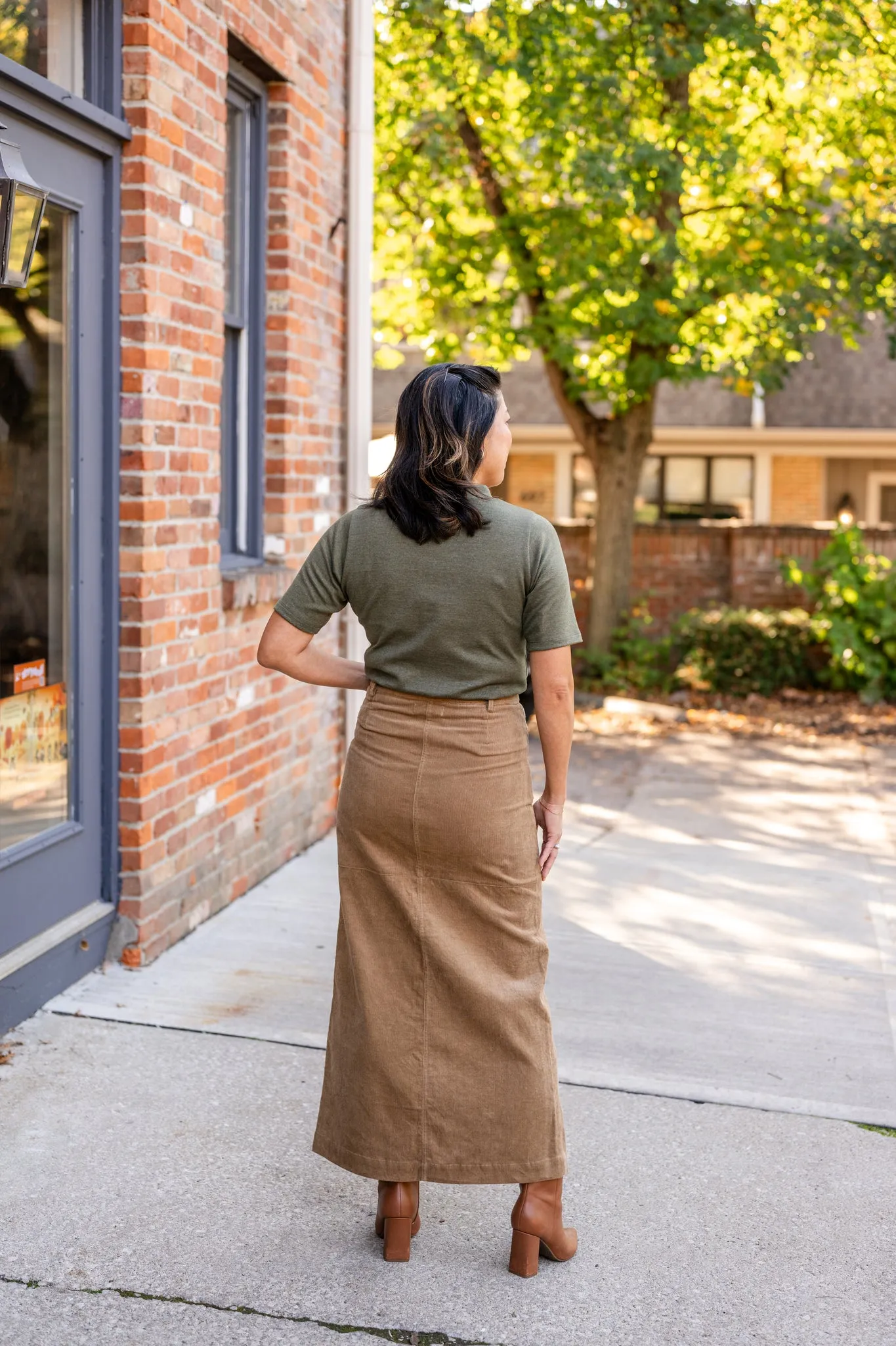 Corduroy Maxi Skirt