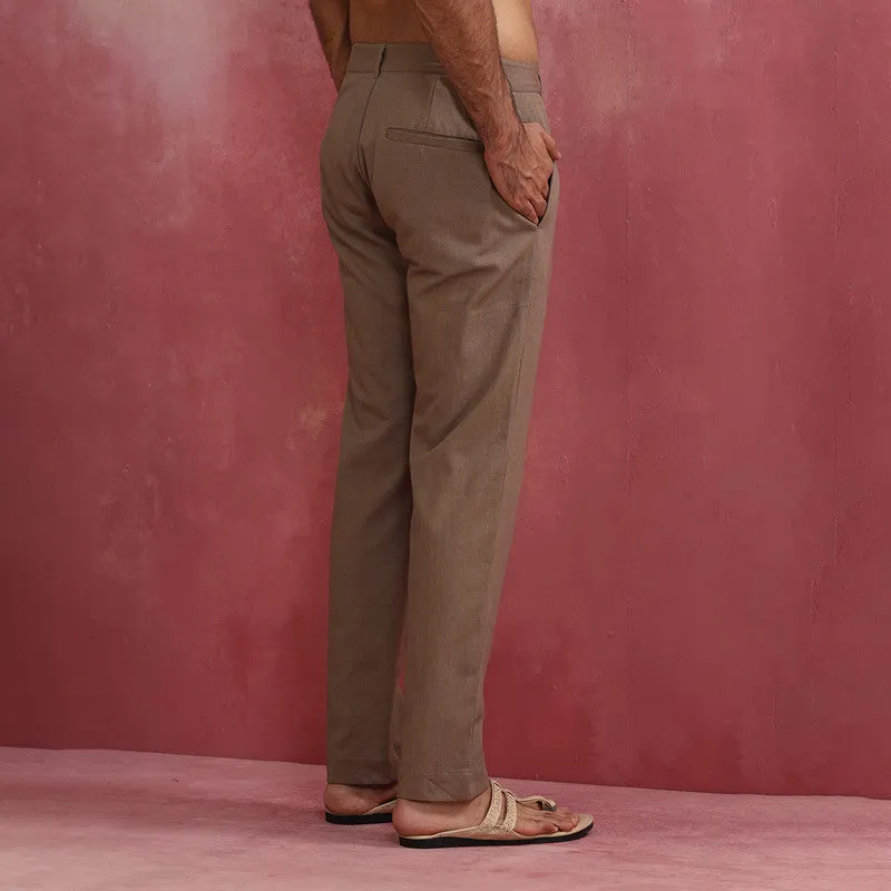 Cotton Twill Pants for Men | Grey