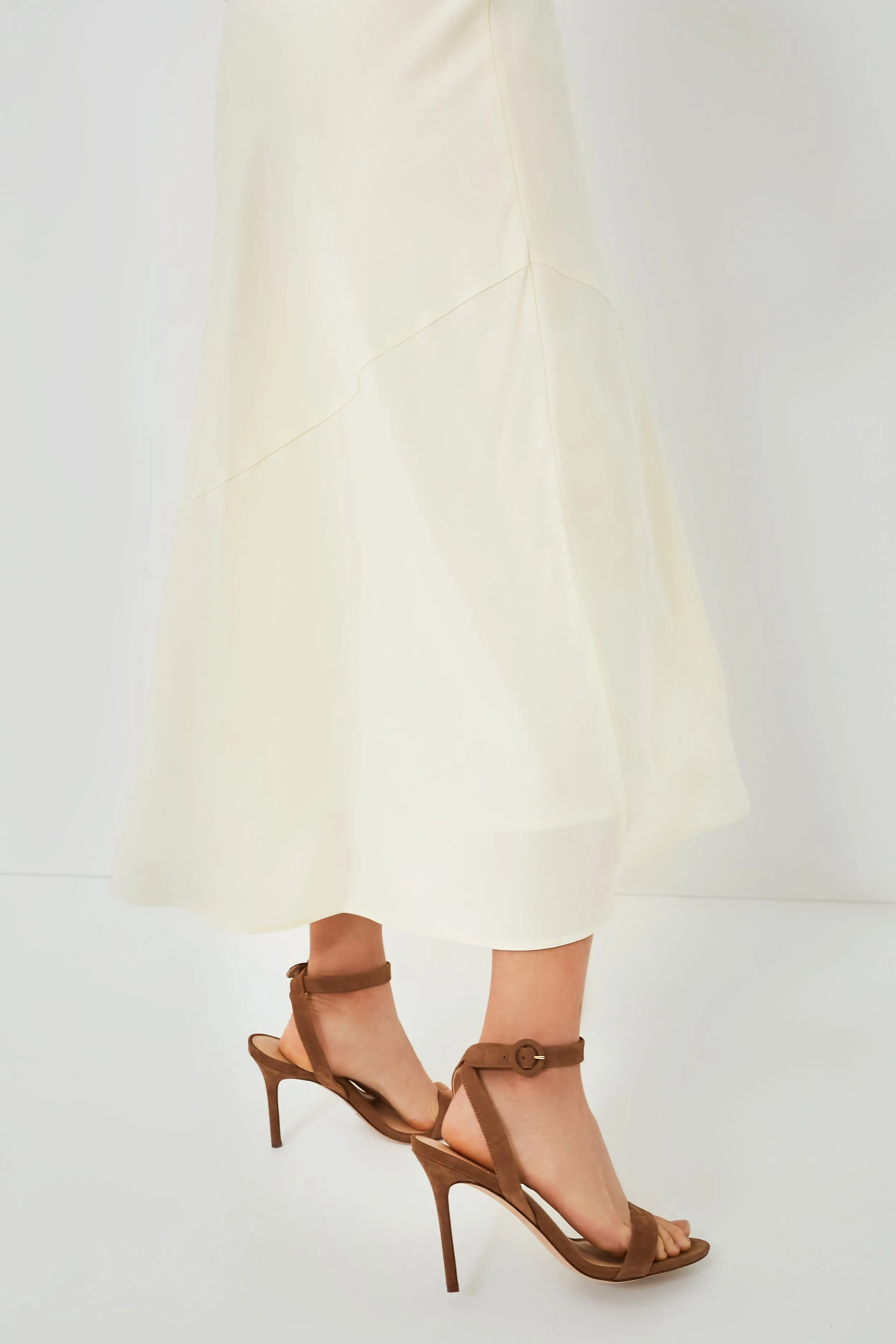 Cream Ami Slip Skirt