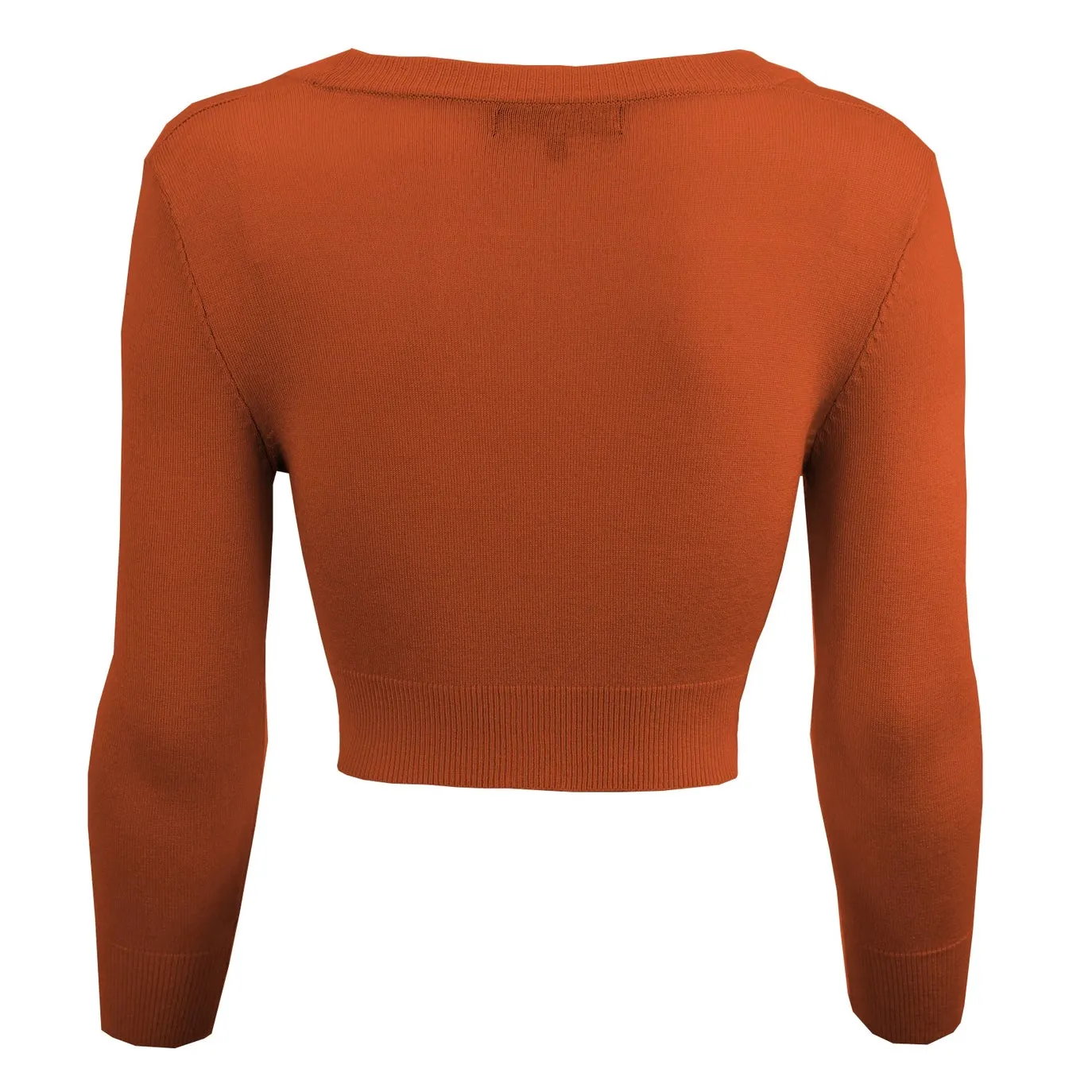 Cropped Cardigan - Clay Orange