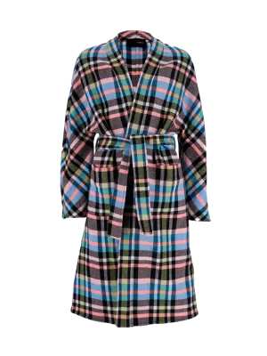 fernanda plaid belted coat