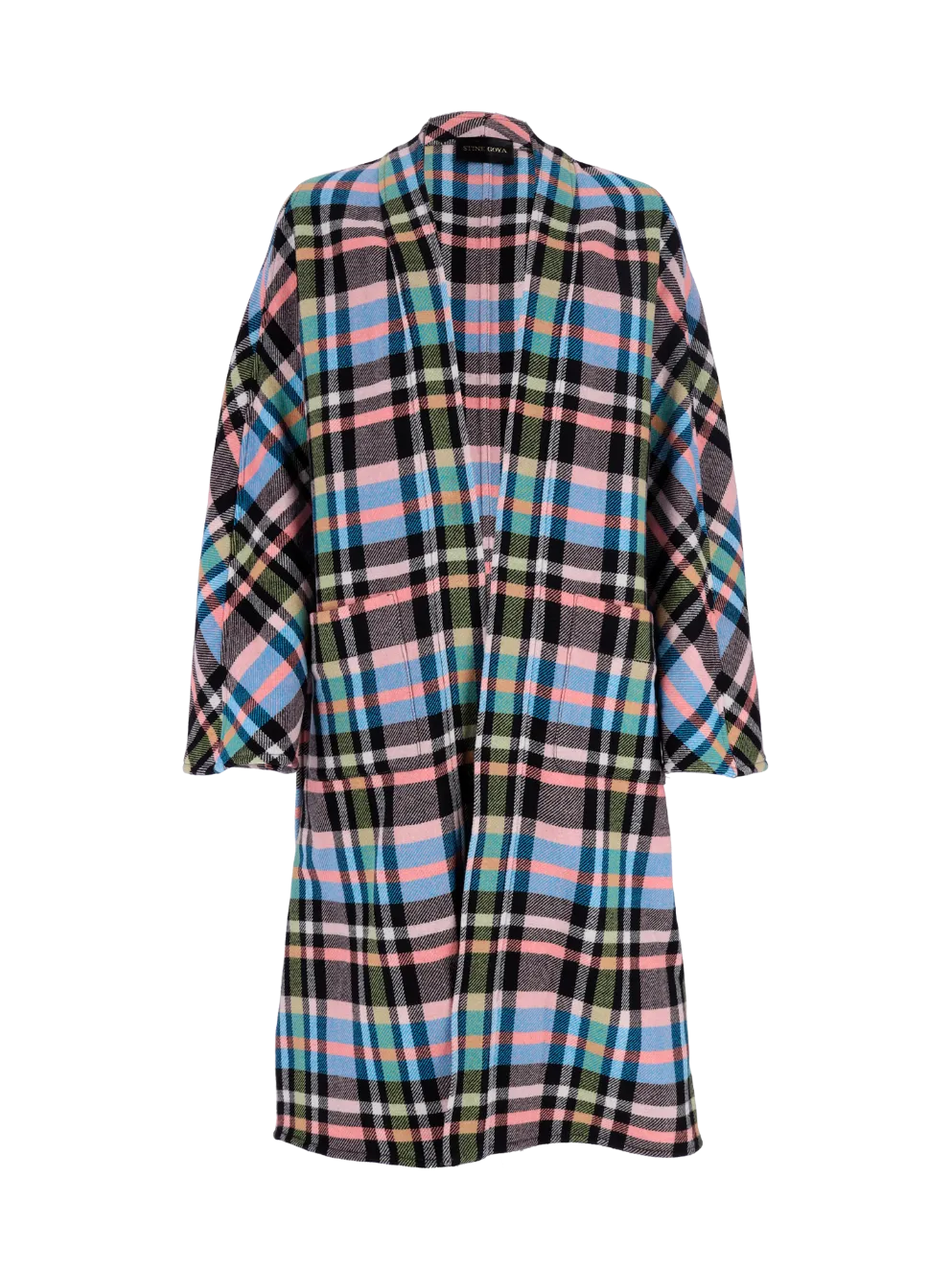 fernanda plaid belted coat