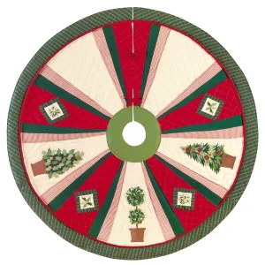 Festive Topiaries Tree Skirt