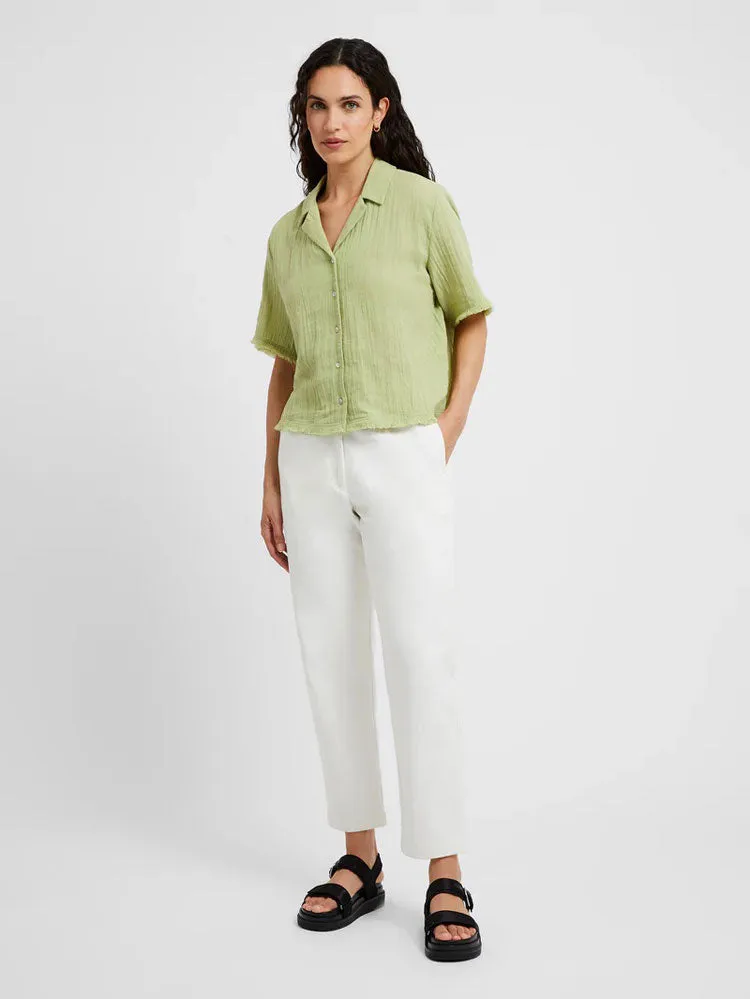 Great Plains Fray Edge Detail Shirt Kiwi