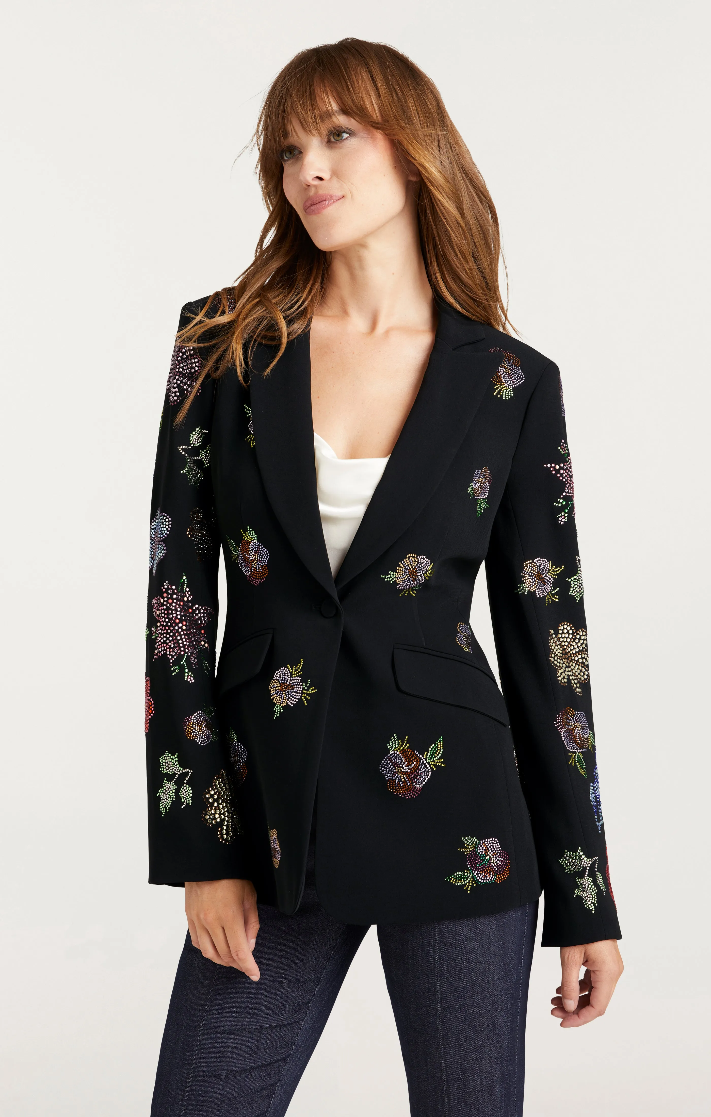 Heatset Pansy Garden Cheyenne Blazer