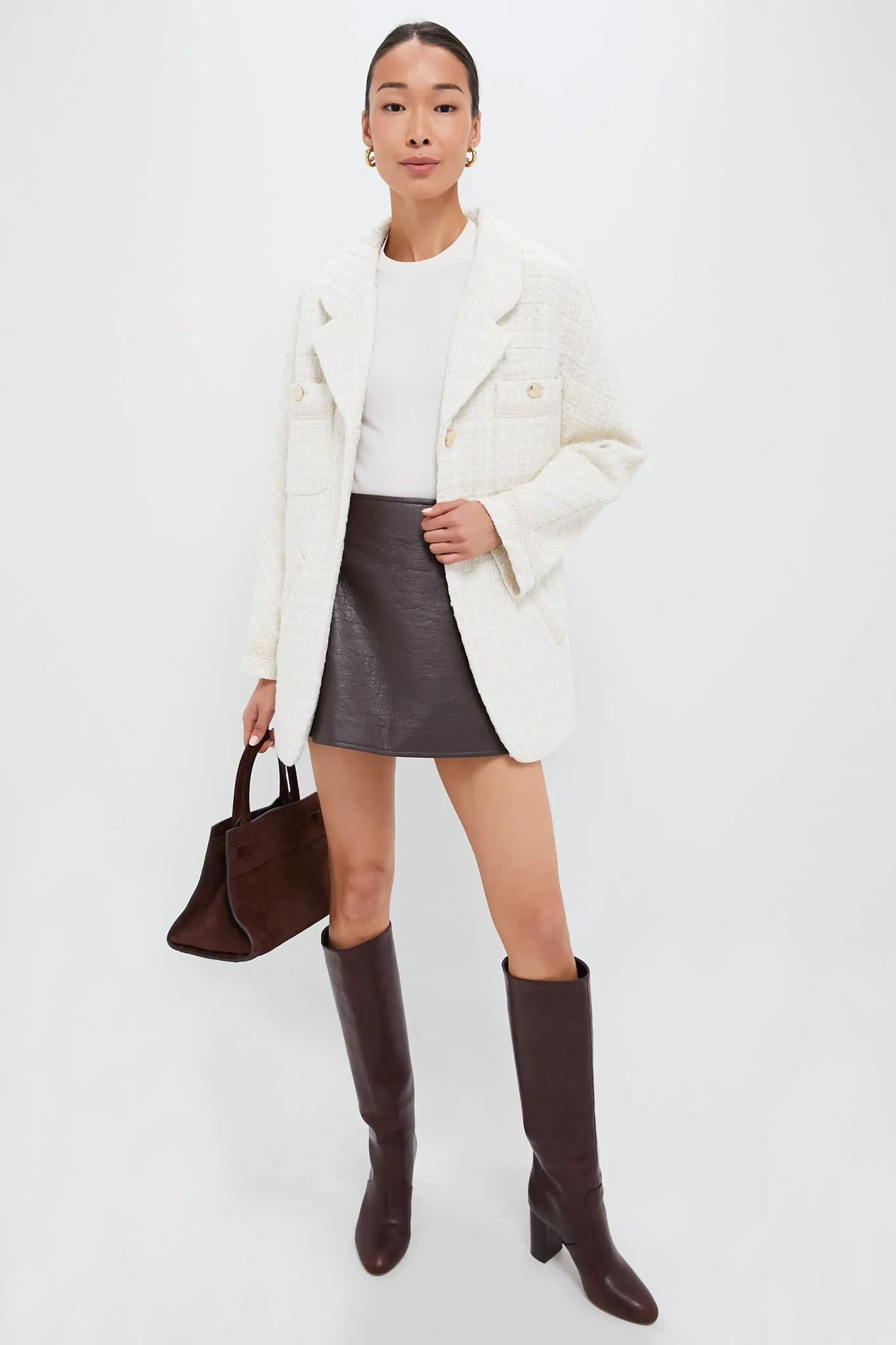 Ivory Tweed Renata Jacket