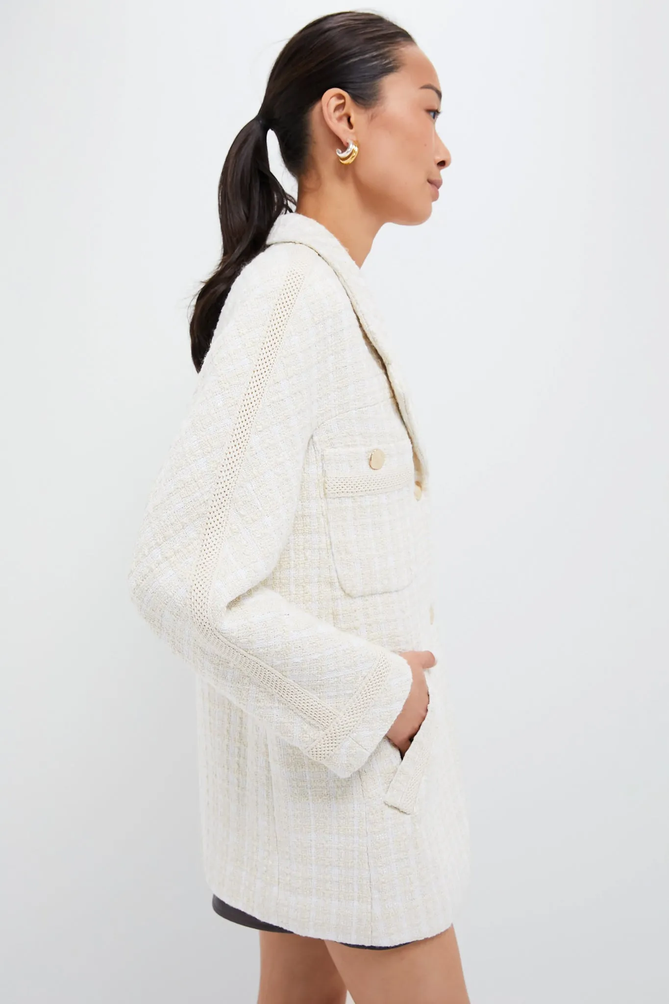 Ivory Tweed Renata Jacket