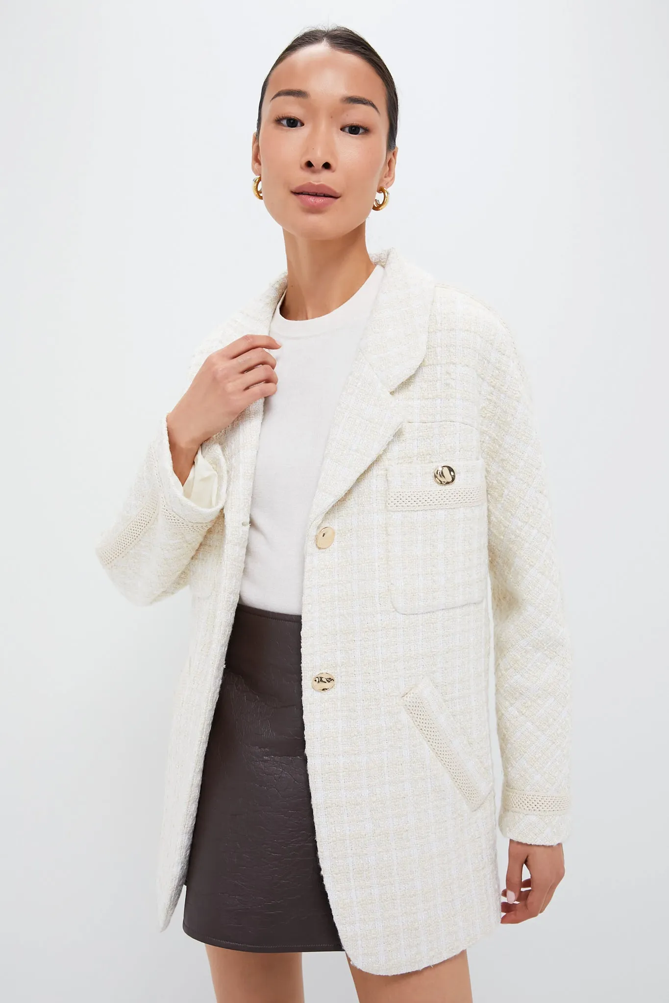 Ivory Tweed Renata Jacket