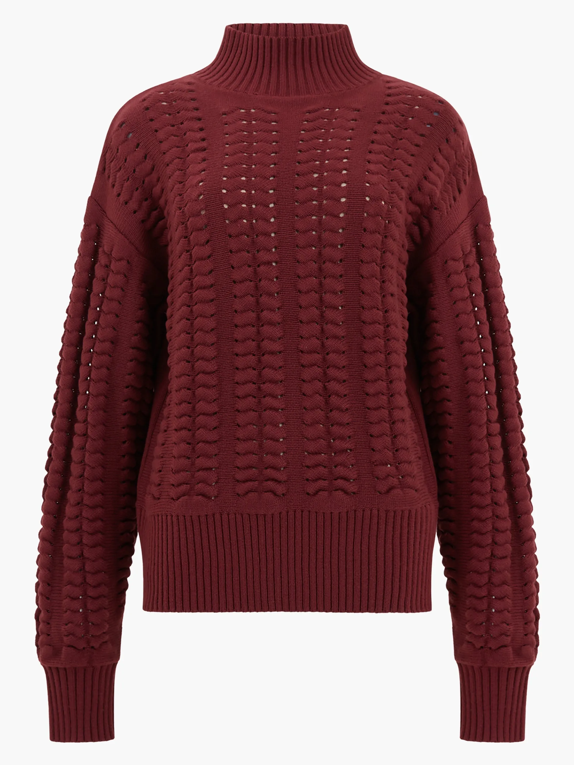 Jolee High Neck Cable Knit Jumper