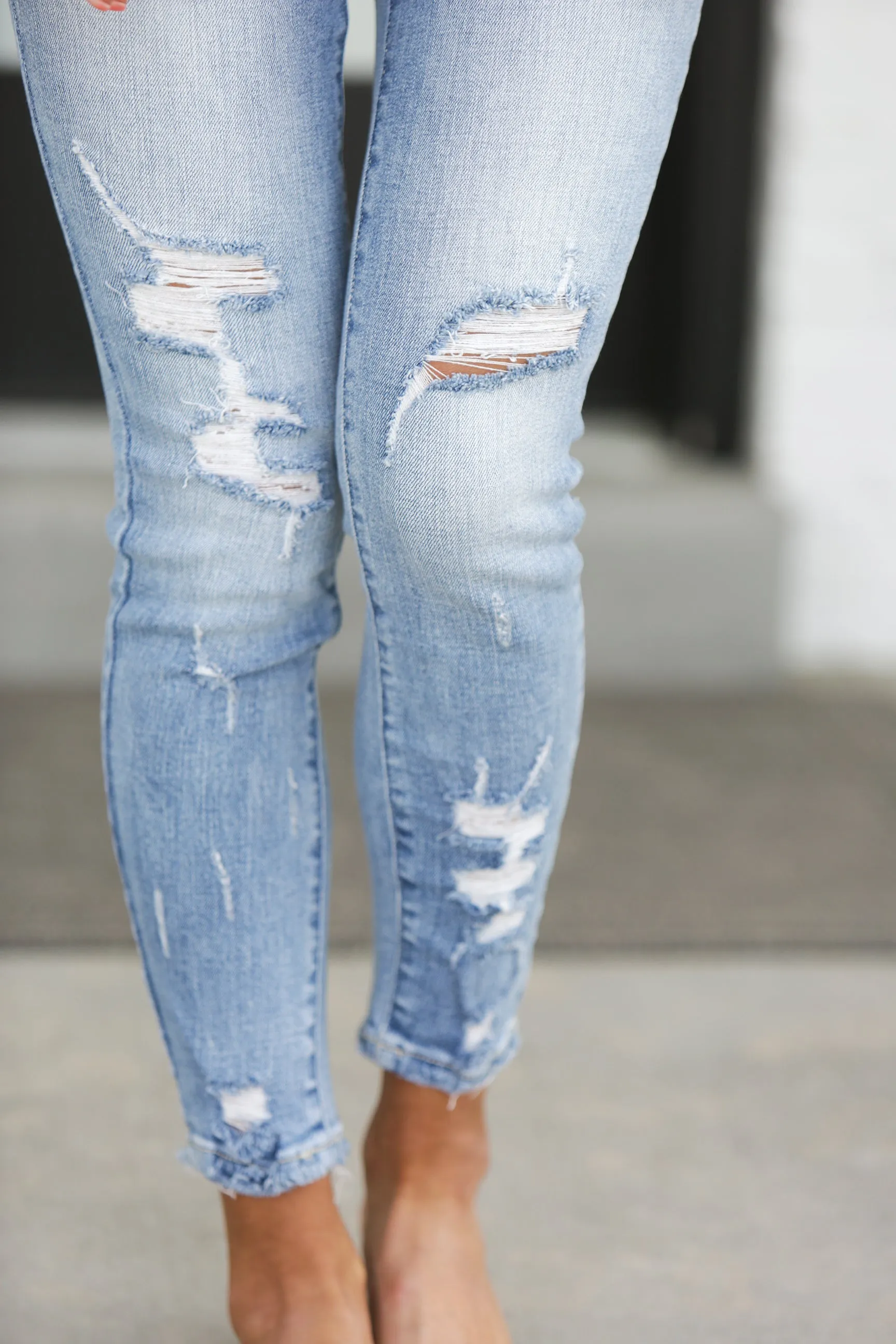 Kancan Distressed Skinny Jeans