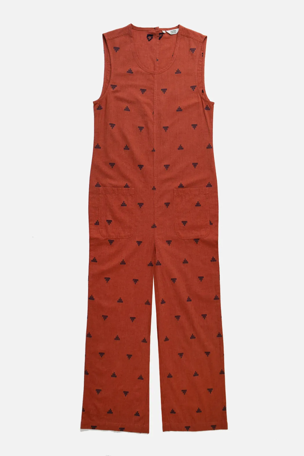 Kay Jumpsuit / Rust Fil-Coupé Pyramids