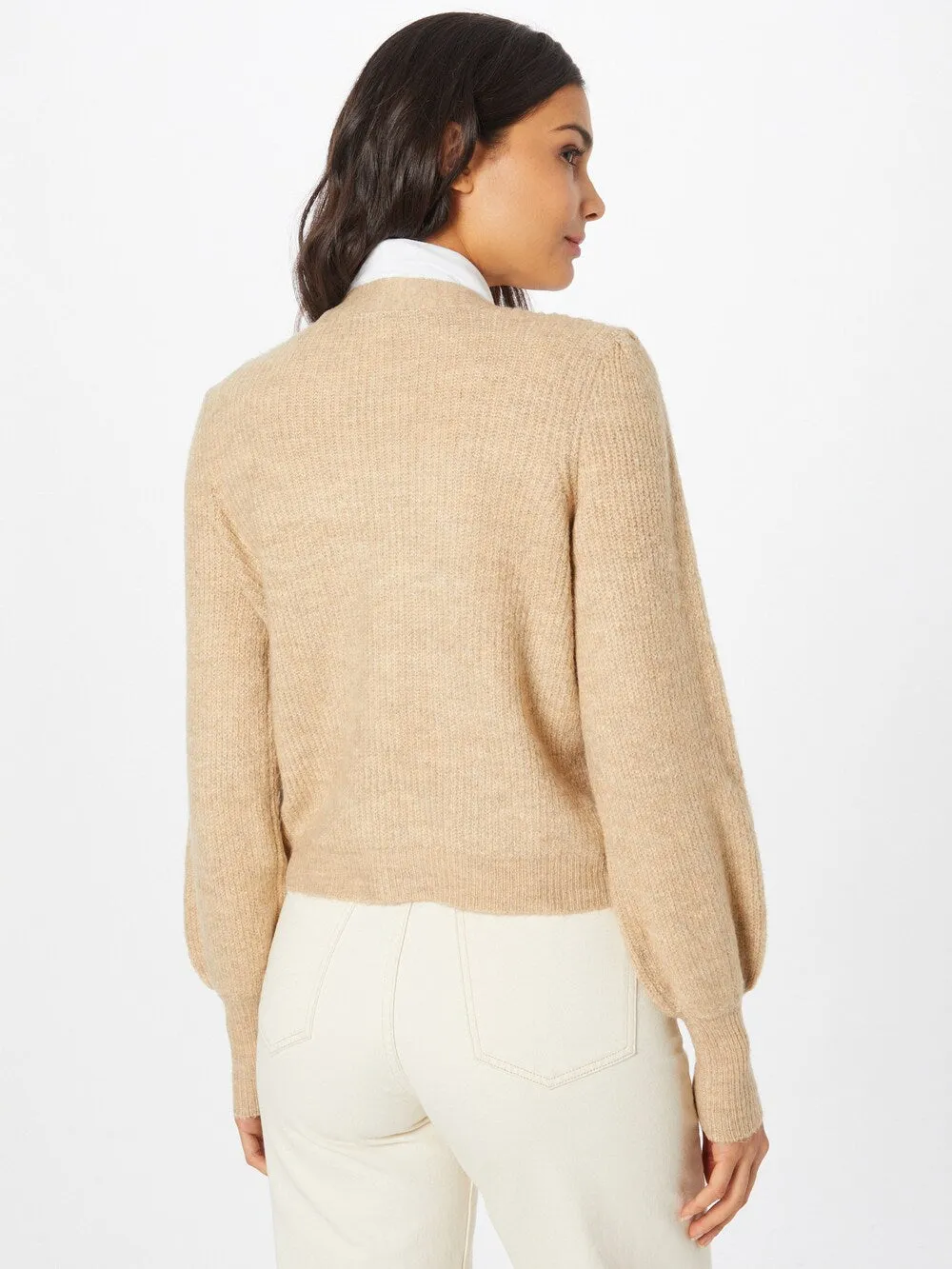 Knitted cardigan JDY Drea, motley beige