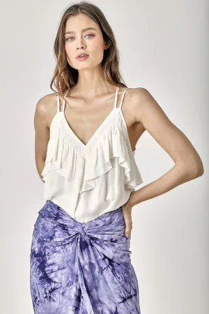 Lacie Trim Detail with Ruffle Cami Top