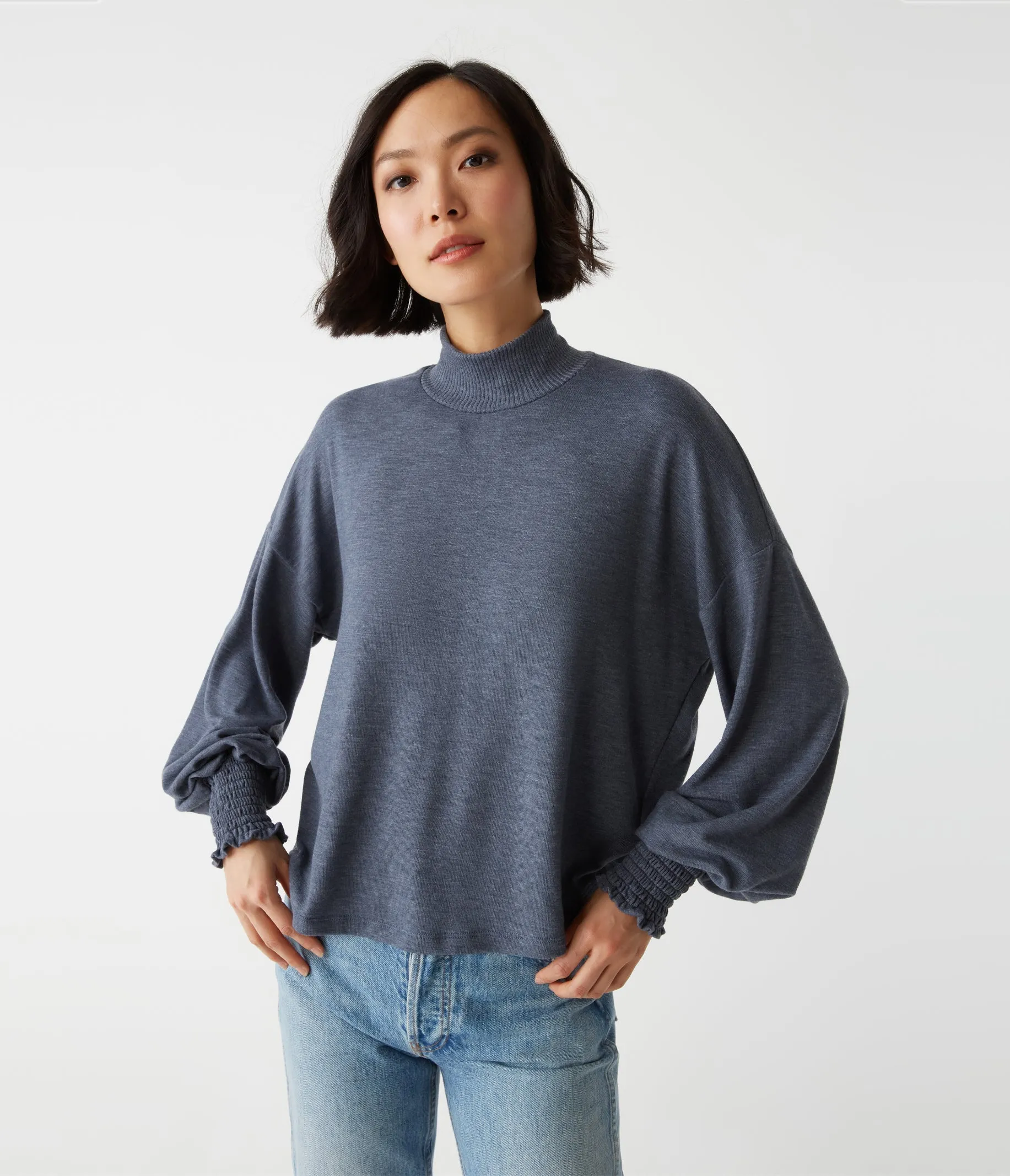 Lila Mock Neck Top