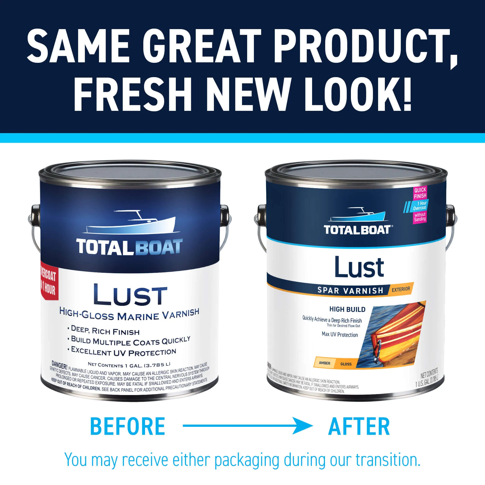 Lust Rapid Recoat Marine Spar Varnish