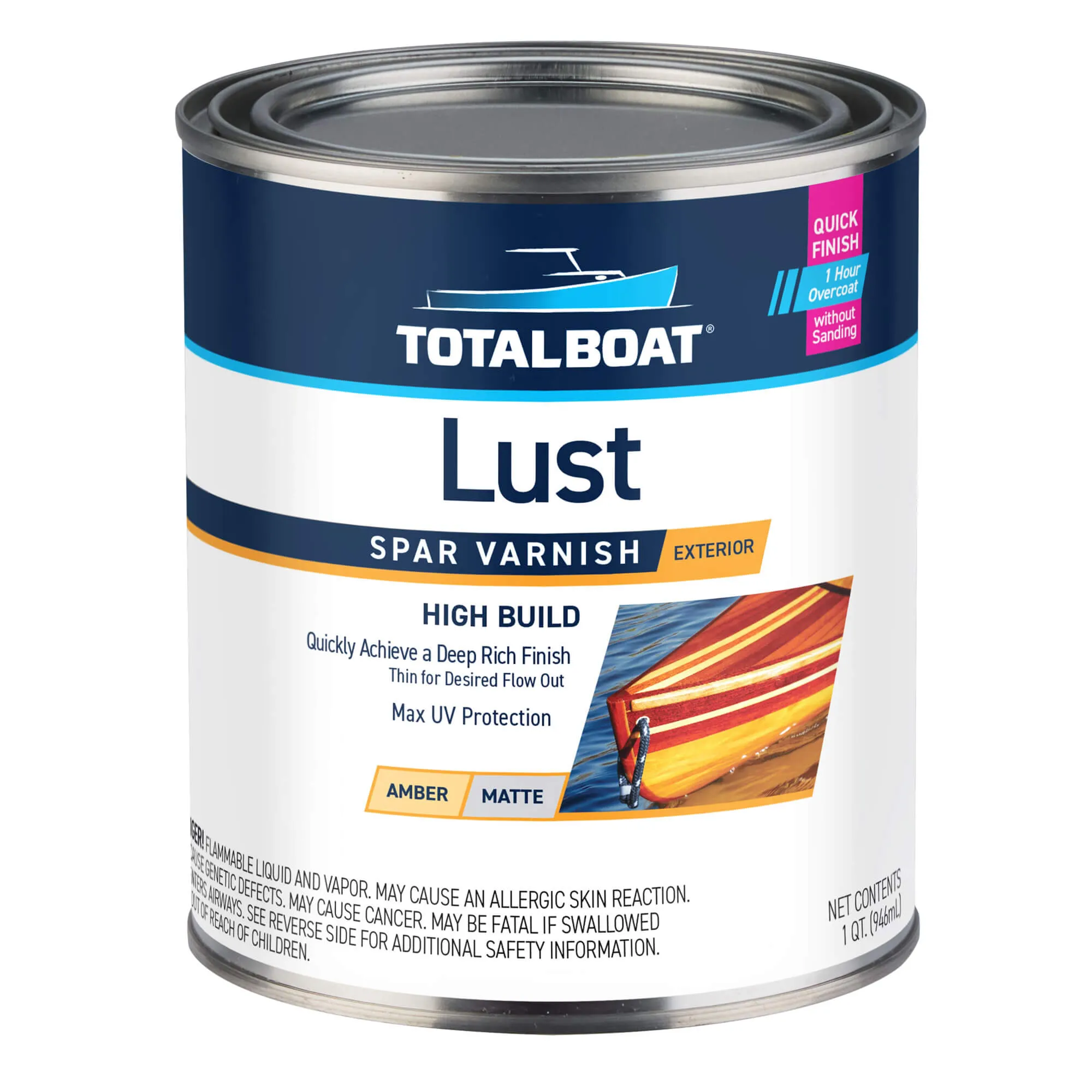 Lust Rapid Recoat Marine Spar Varnish