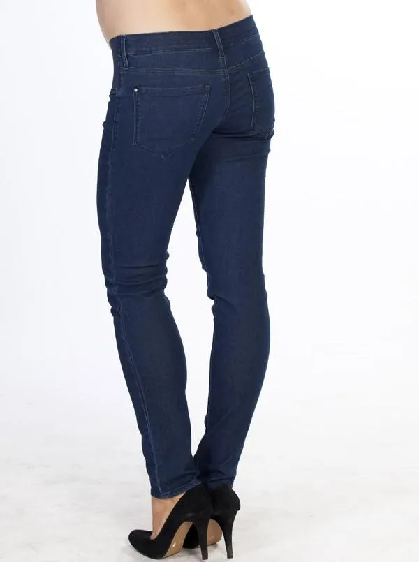 Maternity Slim Jeans in Medium Blue - XXS Only