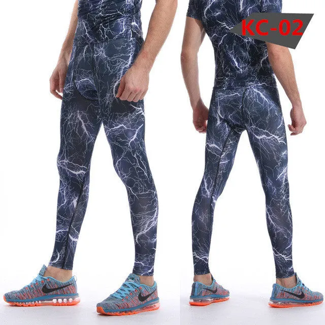 Men's Camouflage Versatile Compression Tights ideal for Cross-fit, Bodybuilding, Running