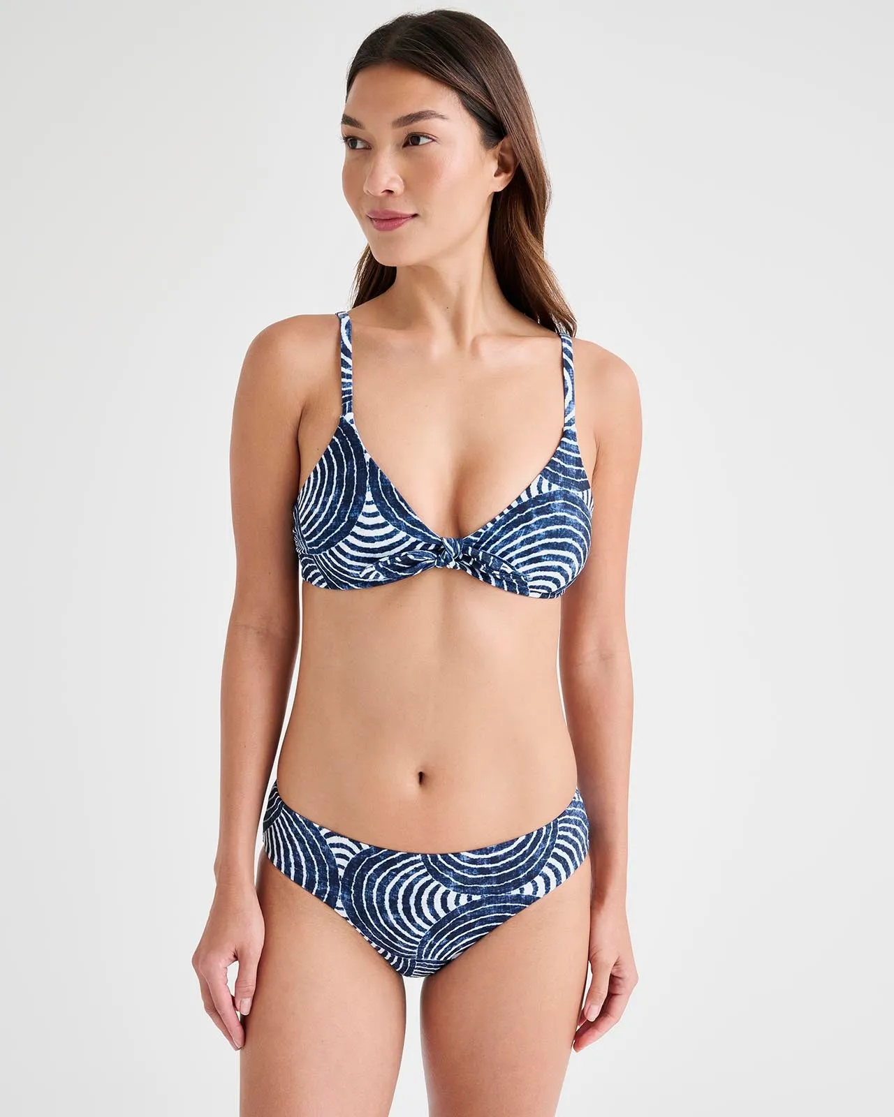 Midnight Swirl Retro Swim Bottom