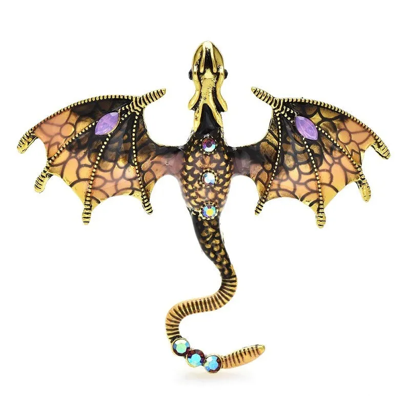 Mystical and Magical Dragon Brooch Pins