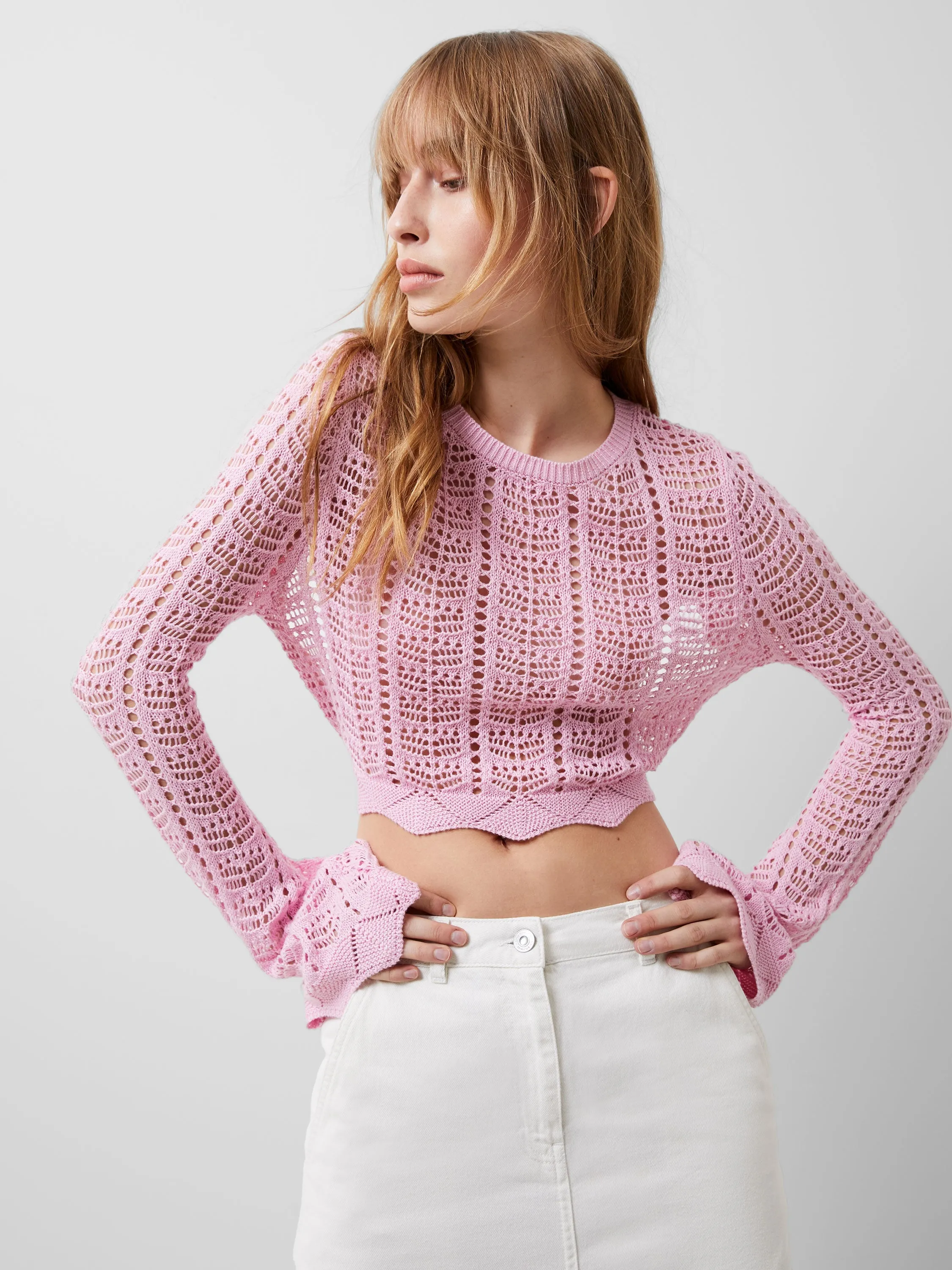 Nolan Open Back Crochet Jumper