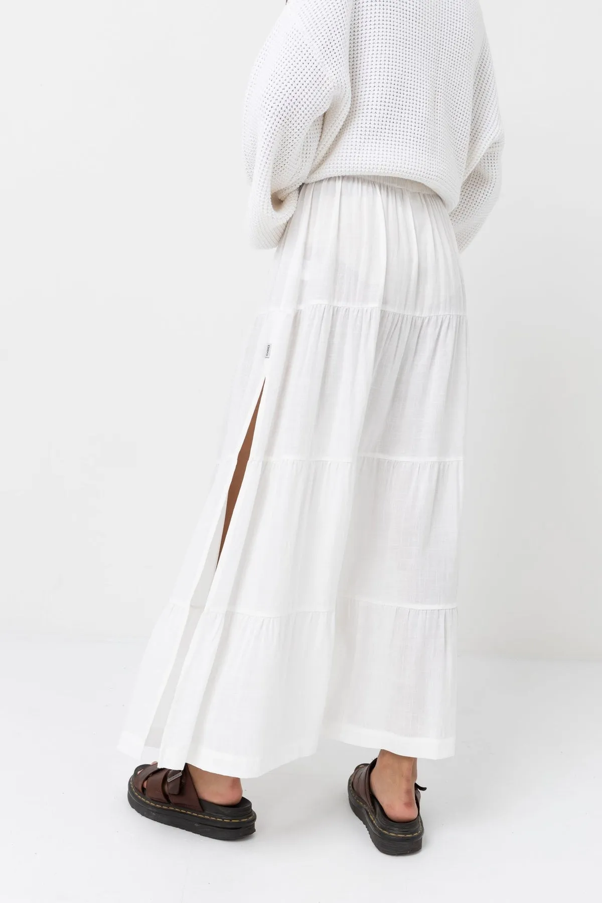 RHYTHM Classic Tiered Maxi Skirt - More Colors Available