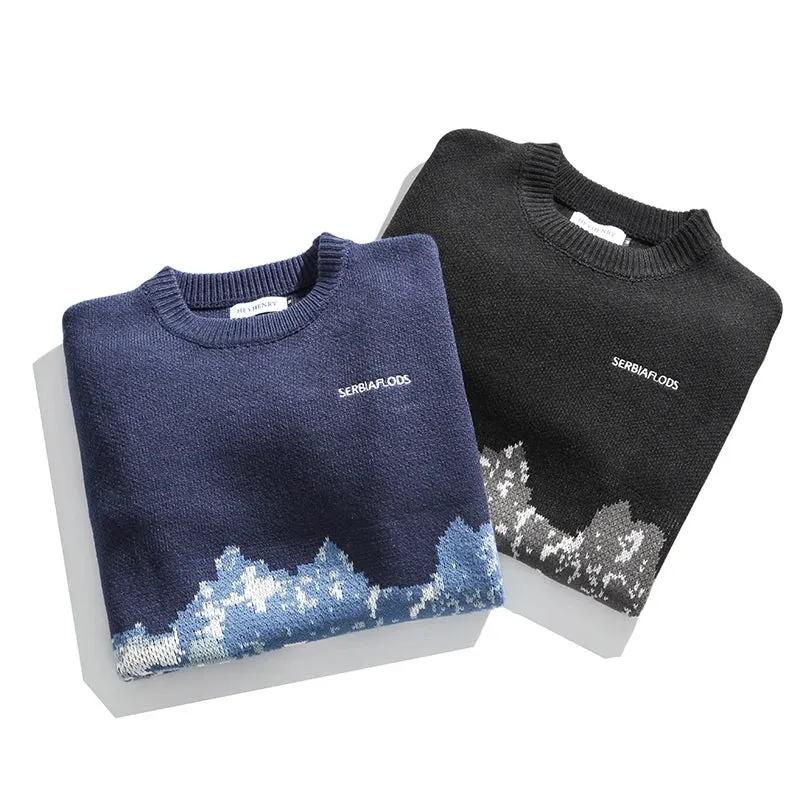 SERBIAFLODS UNISEX TechKnit Snow Mountain Sweater