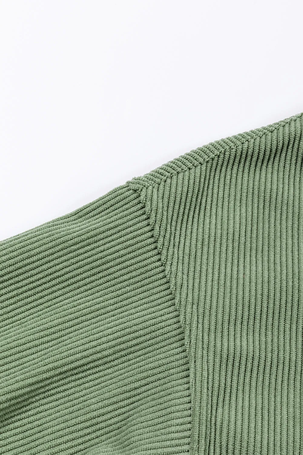 Slouchy Ribbed Corduroy Oversized Sweatshirt