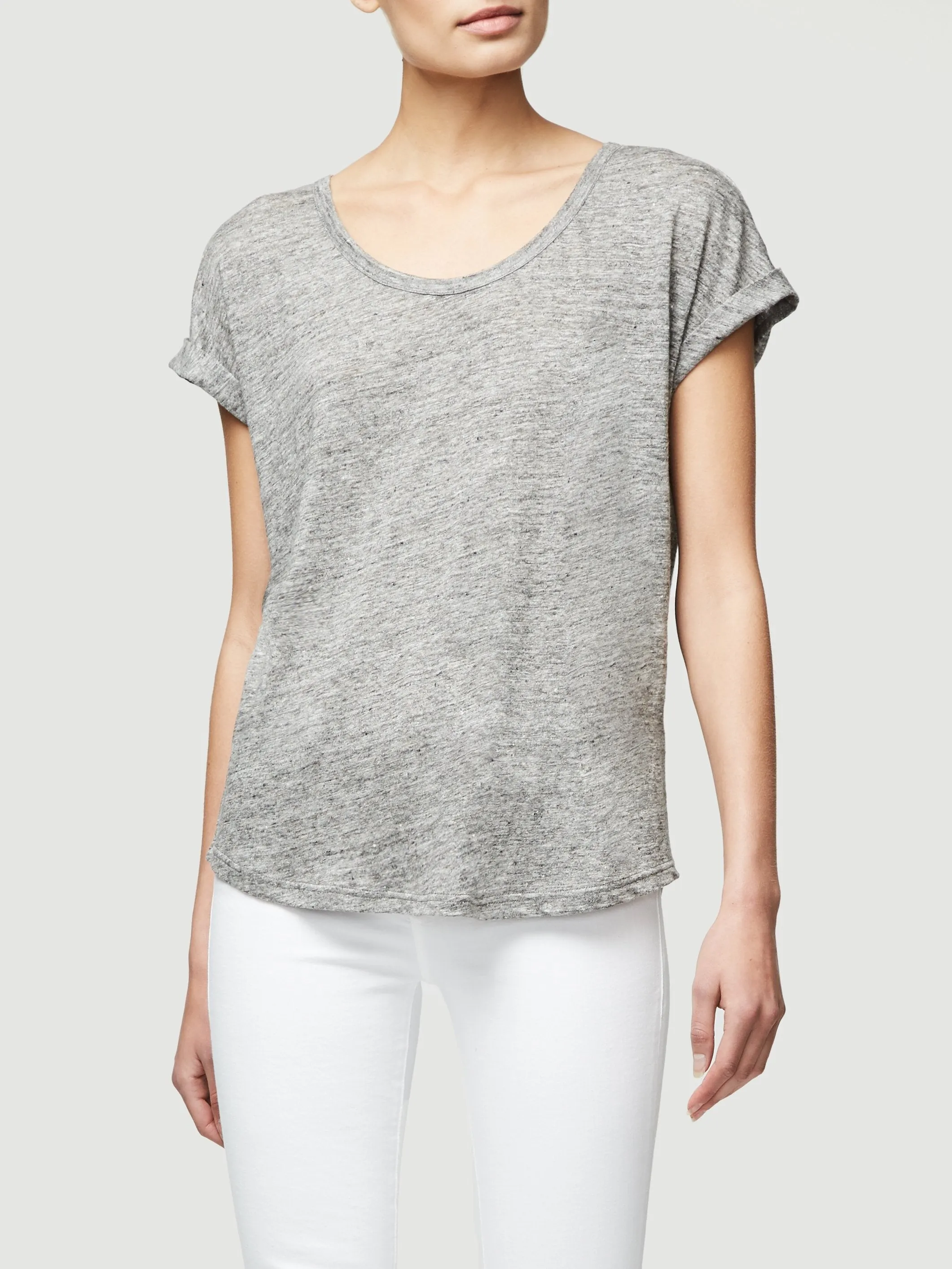 Slouchy U Tee -- Gris Heather