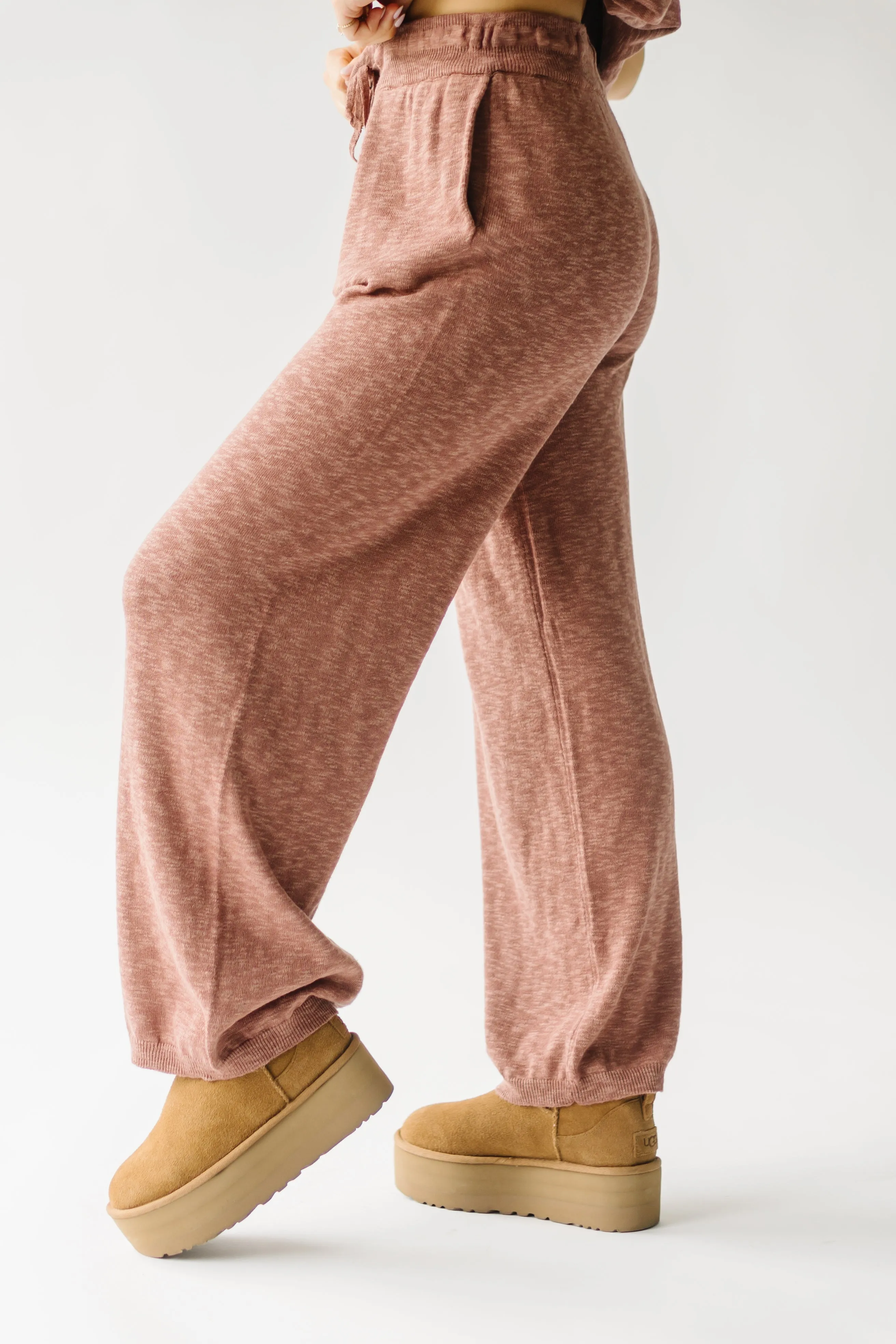 The Arrington Relaxed Sweater Set in Rust