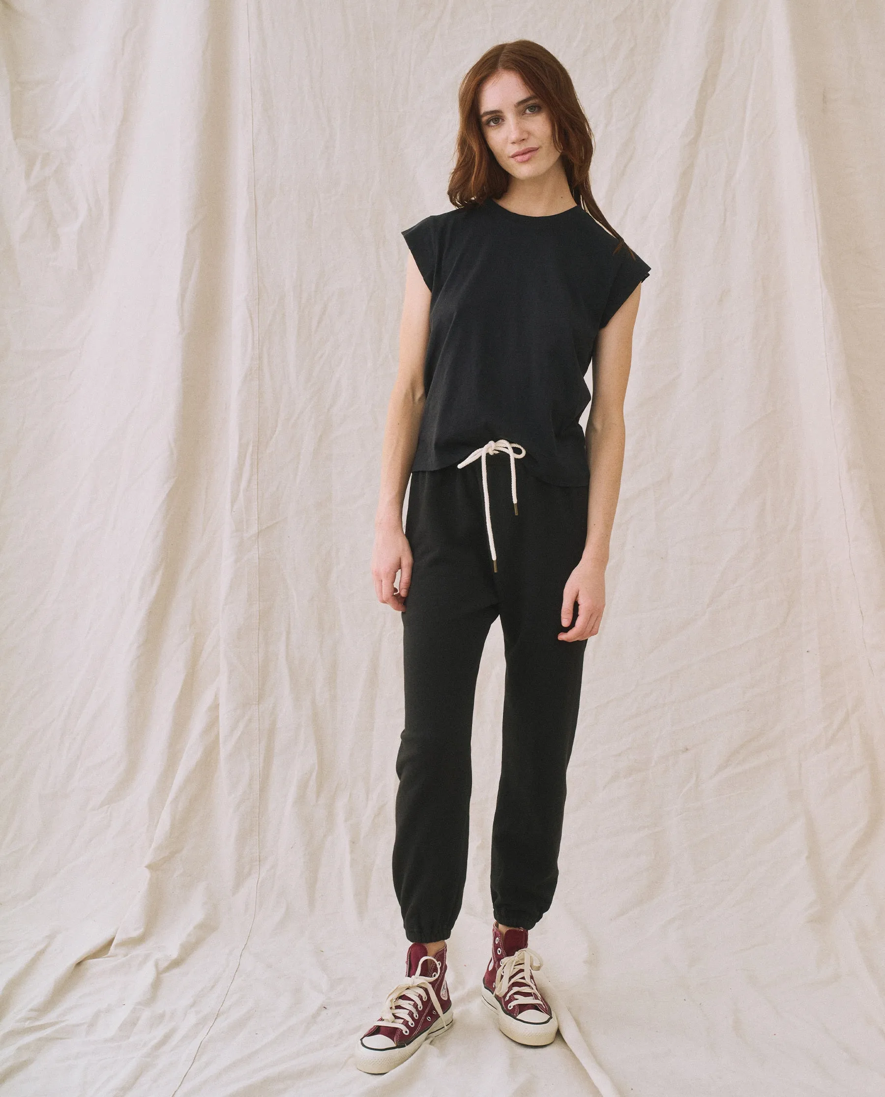 The Peak Shoulder Tee. -- Almost Black