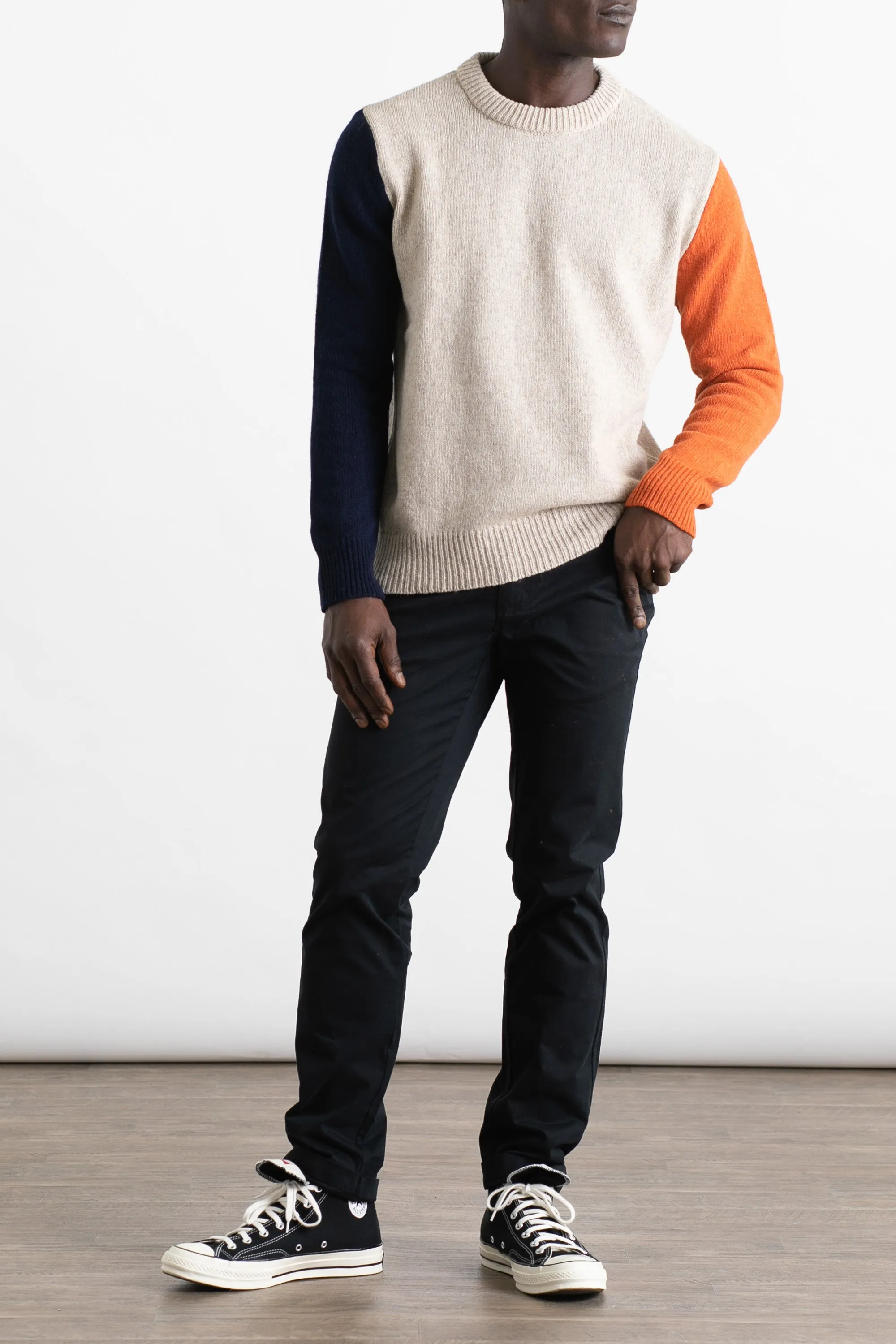 Universal Works Eco Wool Crew Knit / Mixed