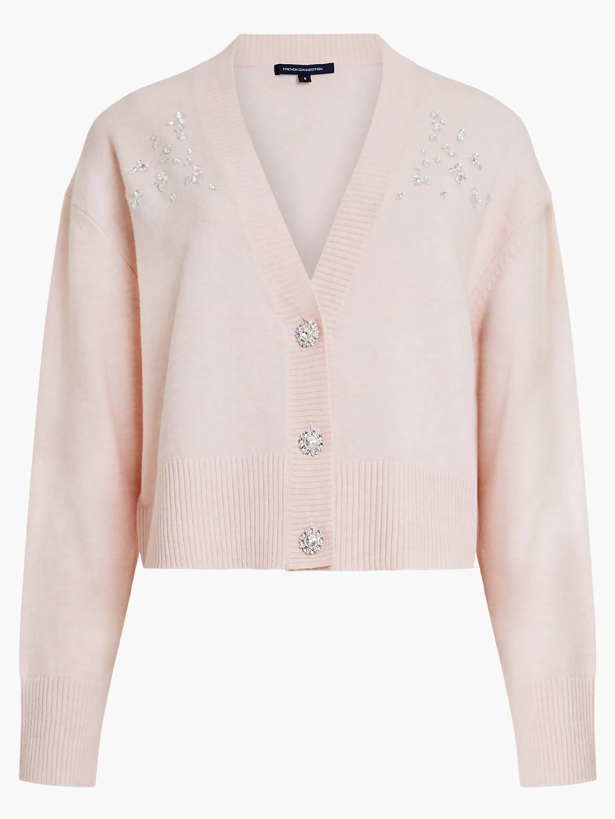 Vhari Recycled Diamante Embroidered Cardigan