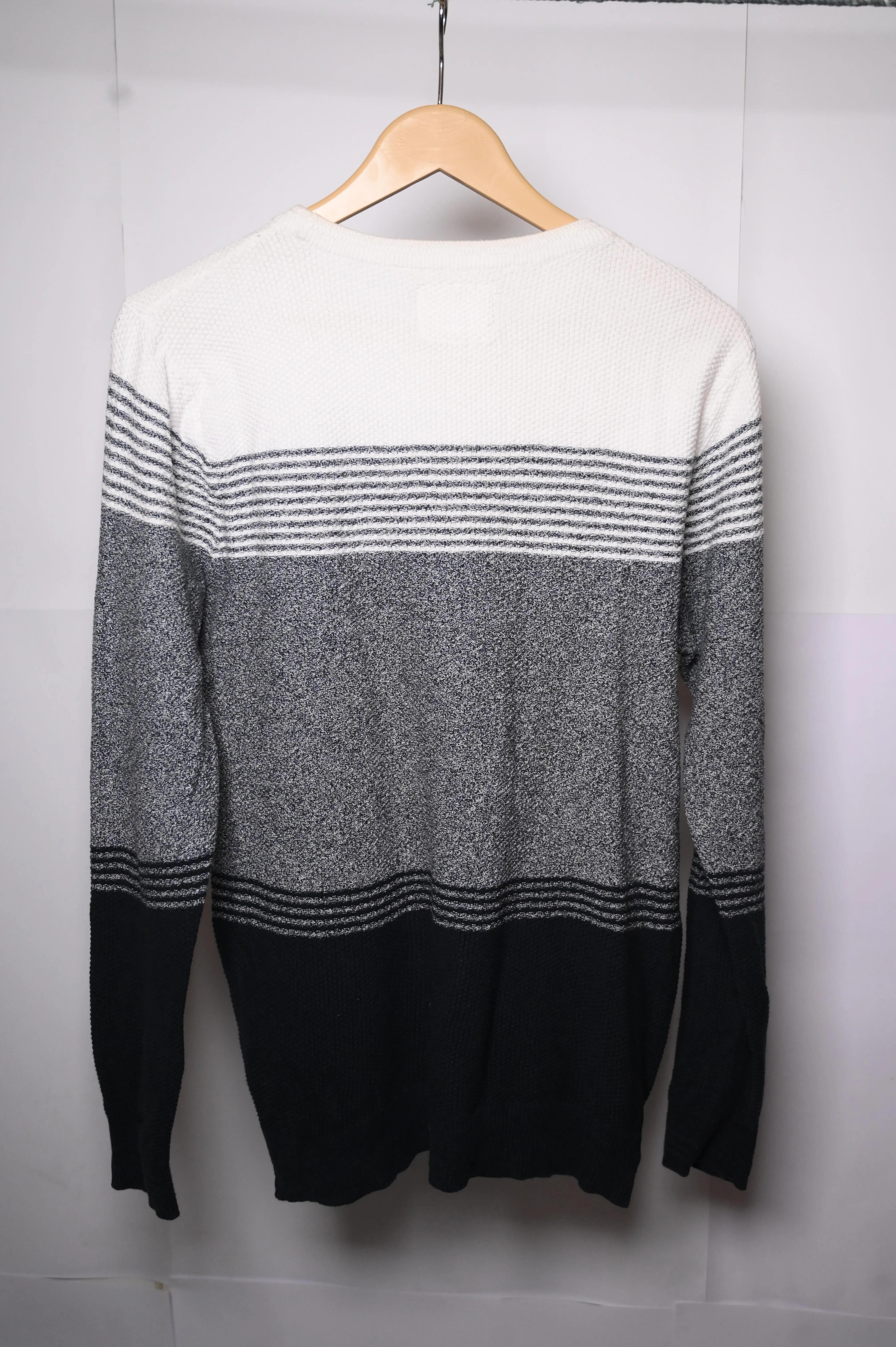 White, Grey & Blue Primark Medium Sweater