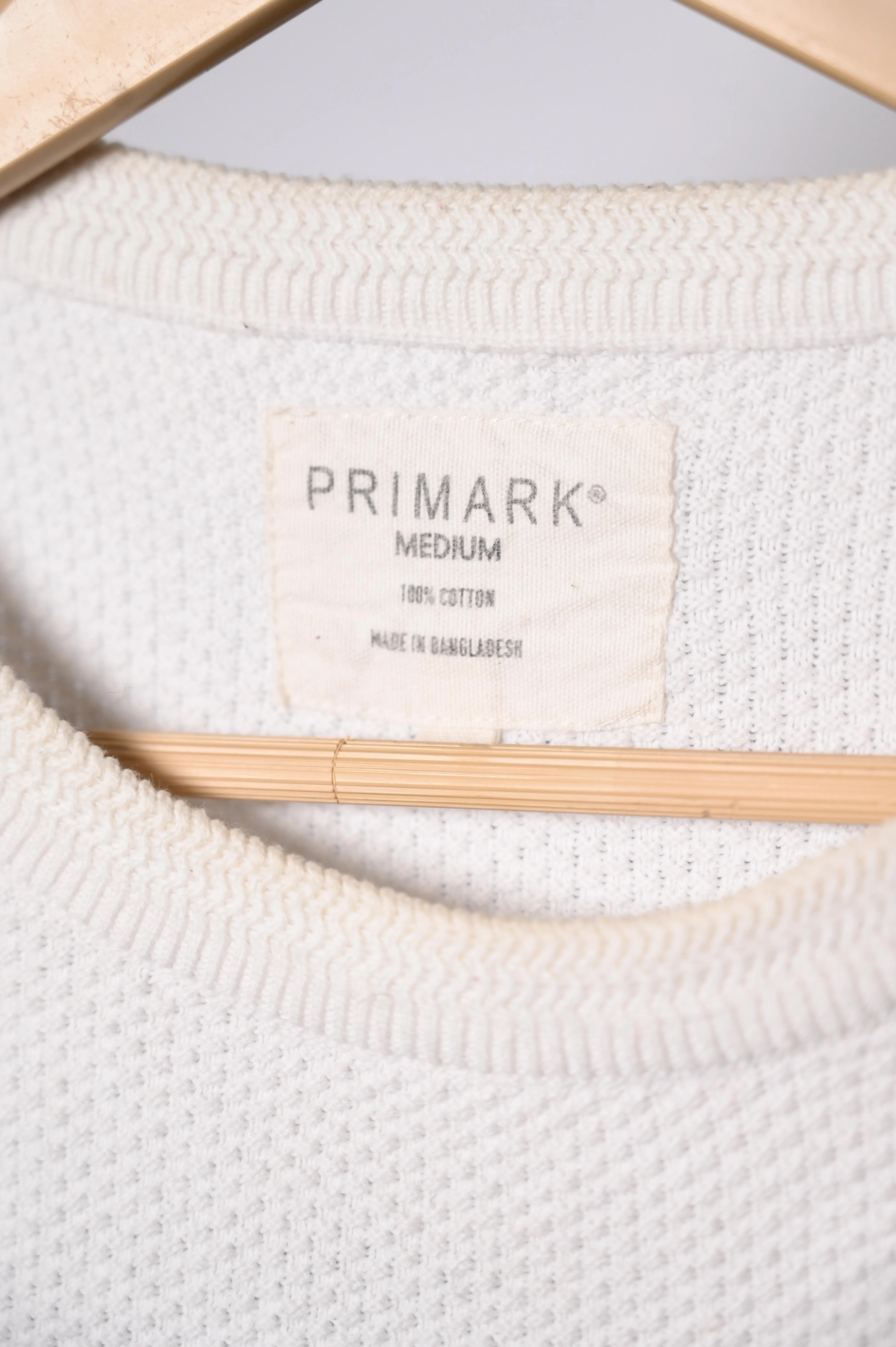 White, Grey & Blue Primark Medium Sweater