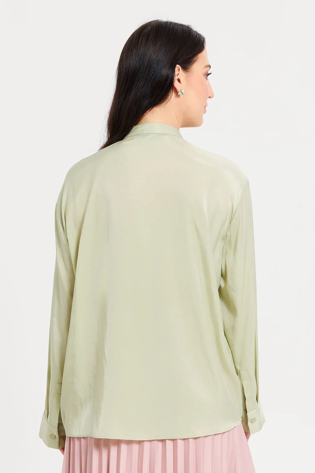 Women Green Embellished Blouse