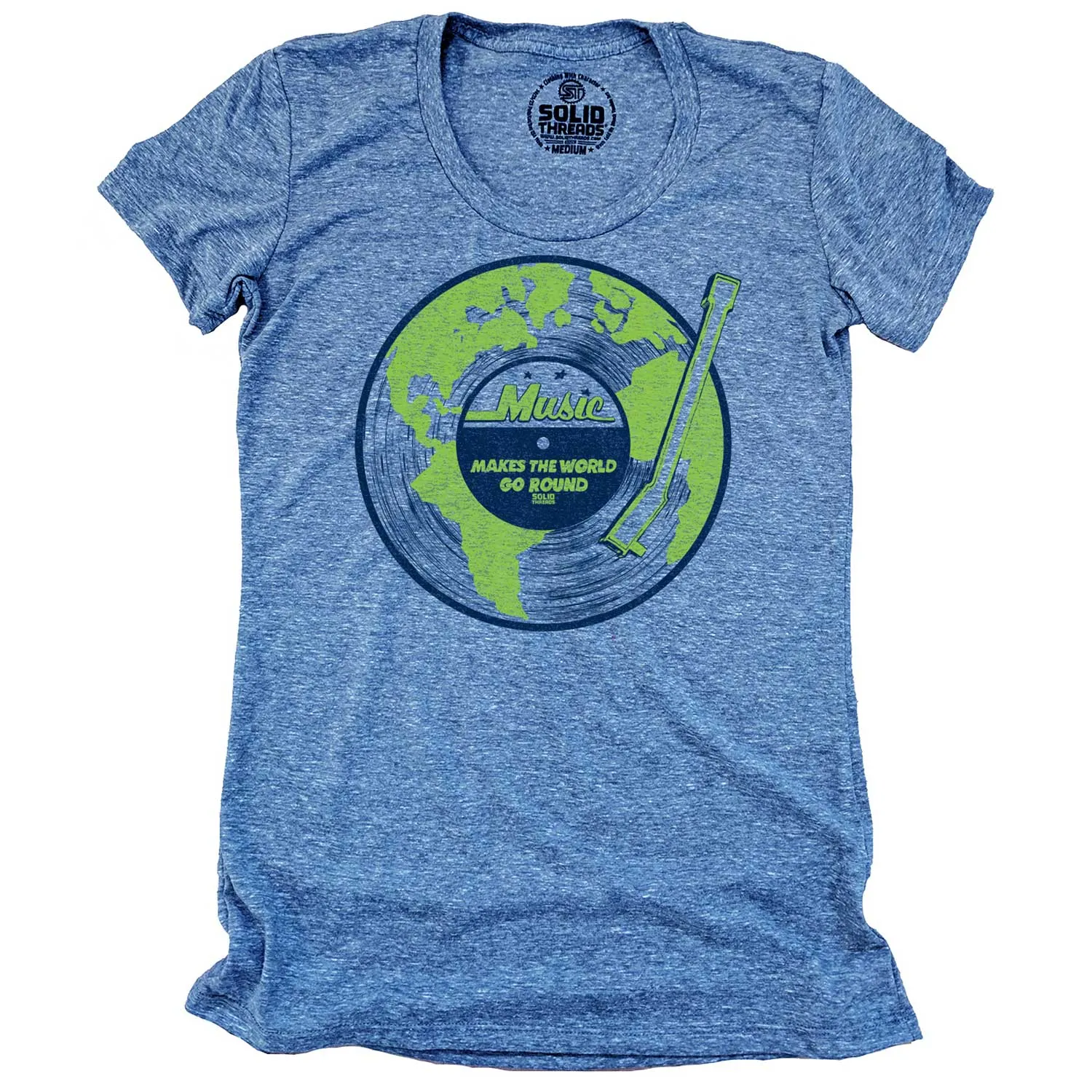 Women's Music Makes The World Go Round T-shirt