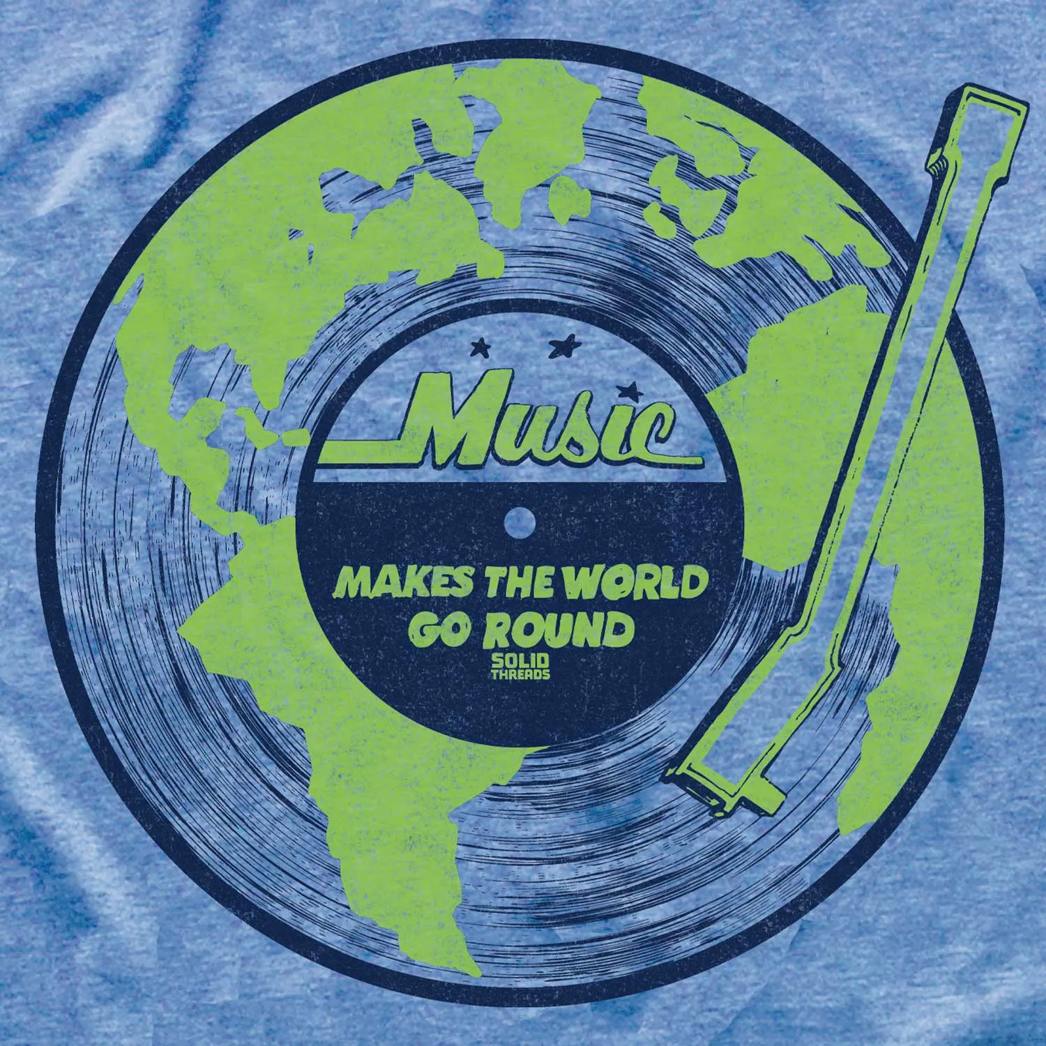 Women's Music Makes The World Go Round T-shirt